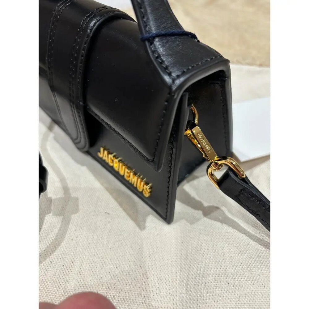 JACQUEMUS CHILDREN'S BAG BLACK GOLD